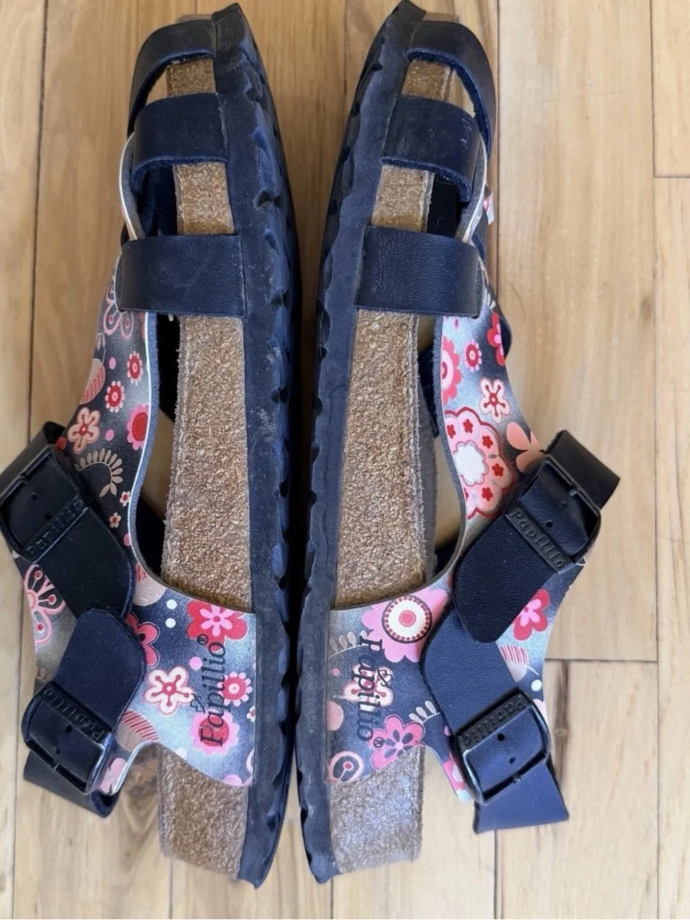 BIRKENSTOCK PAPILLIO PISA W/ SLINGBACK SANDALS SZ 9 (40) VERY GOOD